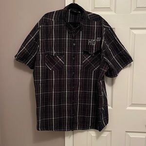 Harley Davidson Short Sleeve Button Down